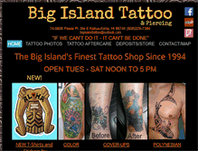 Tablet Screenshot of bigislandtattoo.com